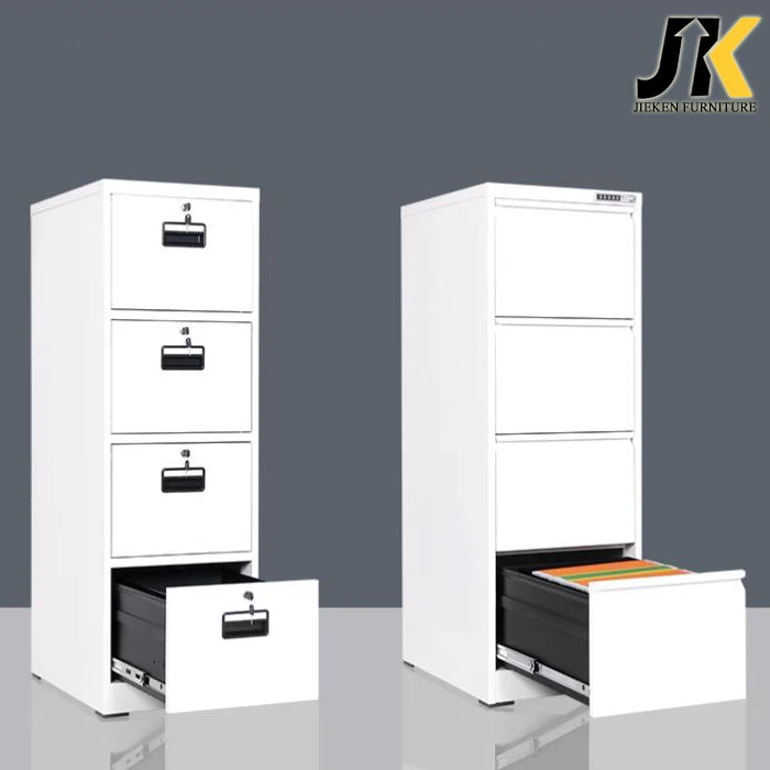 Vertical four drawer filing cabinet